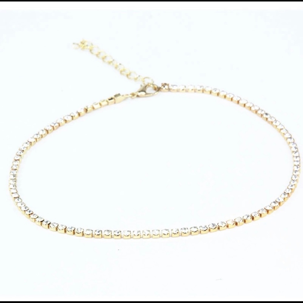 Gold Crystal Choker - Picture 4 of 8